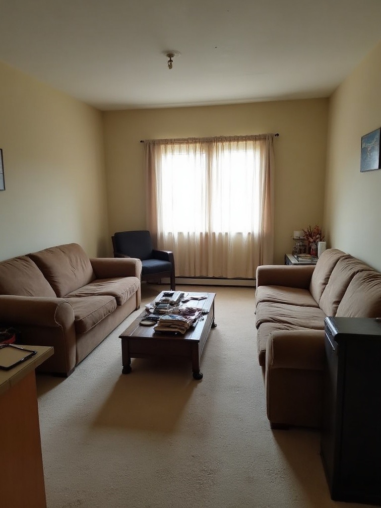 Living room before
